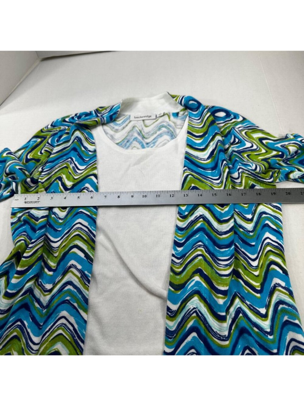 Breckenridge Women's Size Medium Blouse Long Sleeve Attached Shirt Preowned - Picture 6 of 13